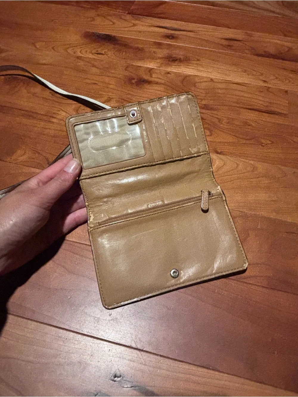 Coach Park Dylan Turnlock Two-Tone Brown & Orange Leather Crossbody Bag